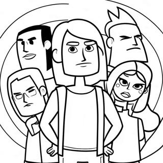 Total Drama Characters Coloring Page 18924-15403