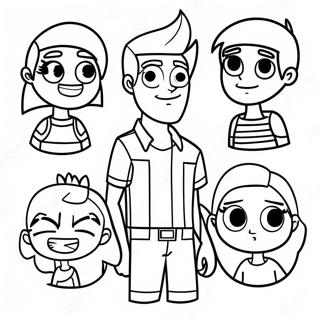 Total Drama Coloring Pages