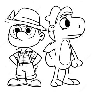 Adventurous Phineas And Ferb Coloring Page 1892-1626