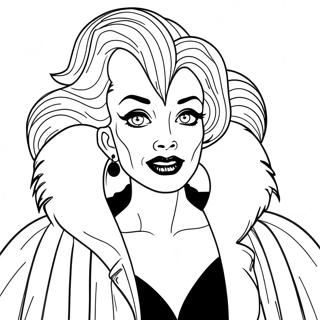 Cruella De Vil Coloring Page 18943-15414