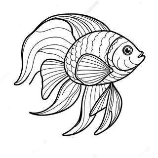 Beta Fish Coloring Pages