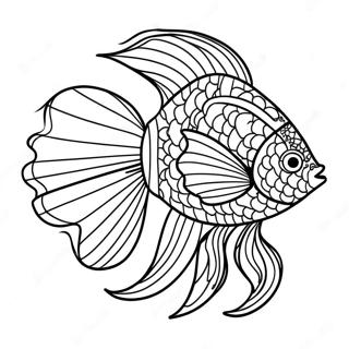 Beta Fish Coloring Page 18953-15426