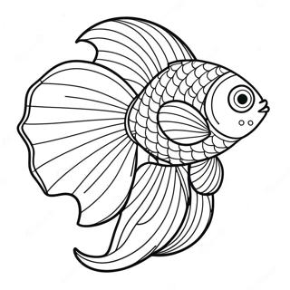 Beta Fish Coloring Page 18953-15428