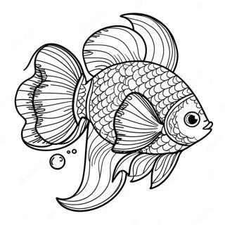 Beta Fish Coloring Pages