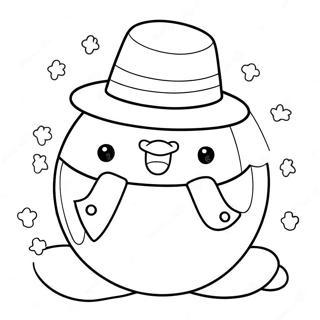 Cute Squishmallow Snowman Coloring Page 18964-15431