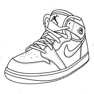 Air Jordan Sneakers Coloring Page 18974-15438