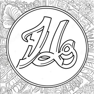 Dodgers Logo Coloring Page 19003-15463