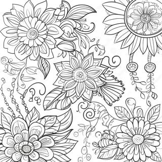 Folk Art Coloring Pages