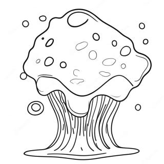 Watercolor Splash Coloring Page 1901-1634