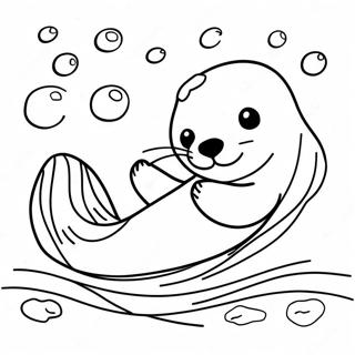 Sea Otter Coloring Pages