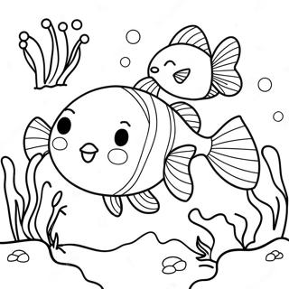 Cute Underwater Scene Coloring Page 1902-1631