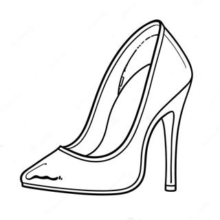 High Heel Fashion Coloring Page 19033-15487