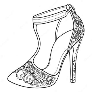 High Heel Fashion Coloring Page 19033-15488