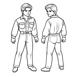 Ken Doll Coloring Page 19053-15504