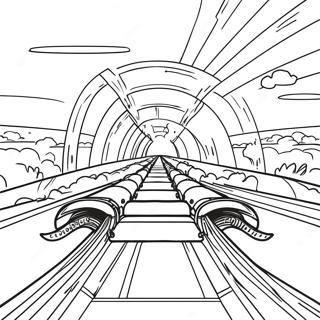 Track Coloring Pages