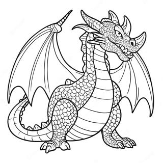 Furious Dragon Coloring Page 19114-15557