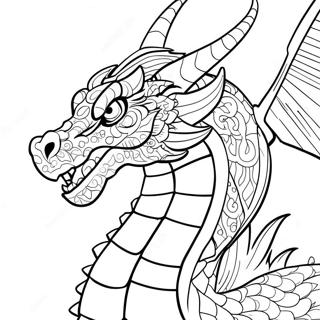 Furious Dragon Coloring Page 19114-15559