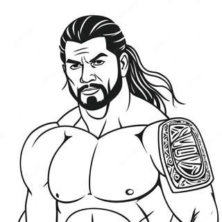 Roman Reigns Coloring Pages