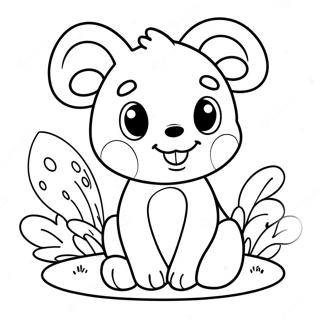 Cute Number 1 Coloring Page 19154-15585