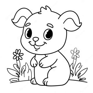 Cute Number 1 Coloring Page 19154-15586