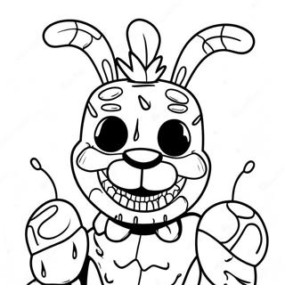 Creepy Springtrap In The Shadows Coloring Page 19164-15592