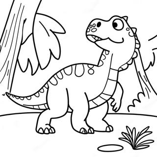 Dino Adventure Camp Cretaceous Coloring Page 19174-15602