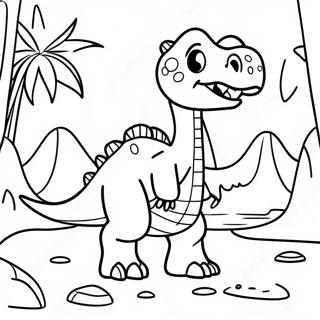 Dino Adventure Camp Cretaceous Coloring Page 19174-15603