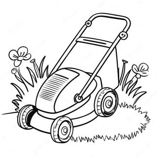 Lawn Mower Coloring Pages