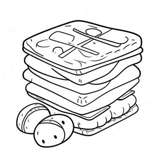 Smores Coloring Pages