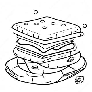 S Mores Coloring Page 19193-15611