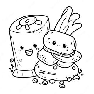 Cute S Mores Character Coloring Page 19194-15620