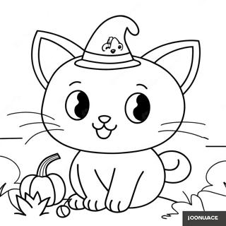 Halloween Kitty Coloring Page 19233-15646