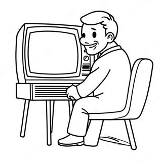 Tv Man Coloring Pages