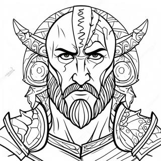 God Of War Logo Coloring Page 19253-15663