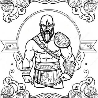 God Of War Logo Coloring Page 19253-15664