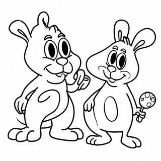 Ren And Stimpy Coloring Pages