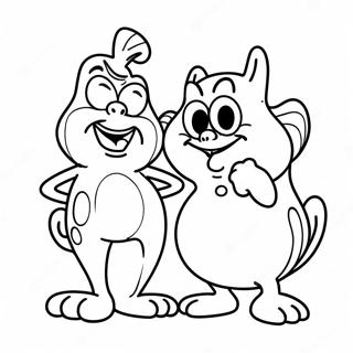 Ren And Stimpy Coloring Page 19273-15682