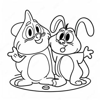 Ren And Stimpy Silly Adventure Coloring Page 19274-15678