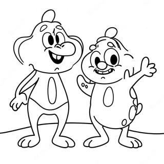 Ren And Stimpy Silly Adventure Coloring Page 19274-15680