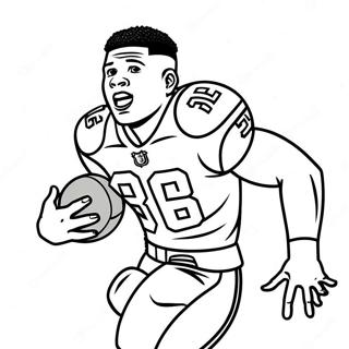 Saquon Barkley Coloring Pages