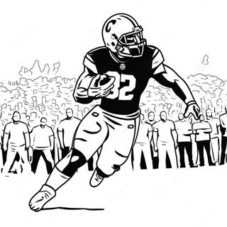 Saquon Barkley Action Pose Coloring Page 19293-15691