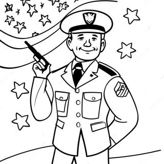 Patriotic Veterans Day Coloring Page 192-154