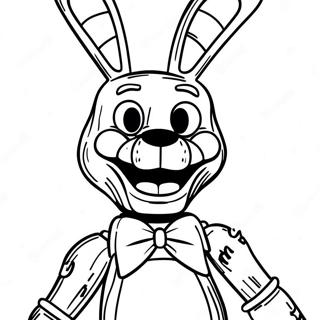 Creepy Withered Bonnie Coloring Page 19314-15715