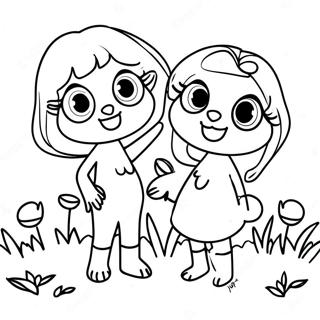 Poppy And Viva Coloring Pages