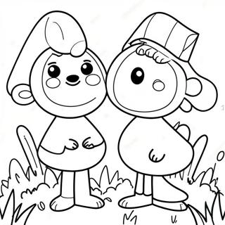 Poppy And Viva Coloring Page 19333-42960