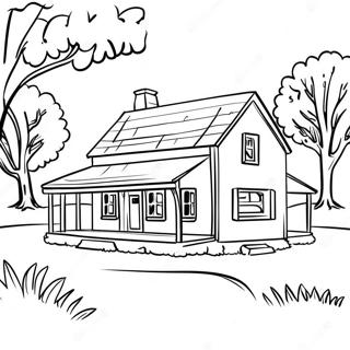 Farmhouse Coloring Pages