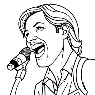 Singer Coloring Pages