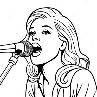 Singer Coloring Page 19383-15762