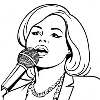 Singer Coloring Page 19383-15763