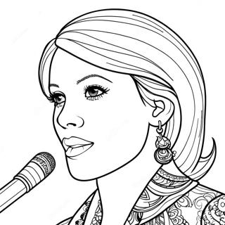 Singer Coloring Page 19383-15764